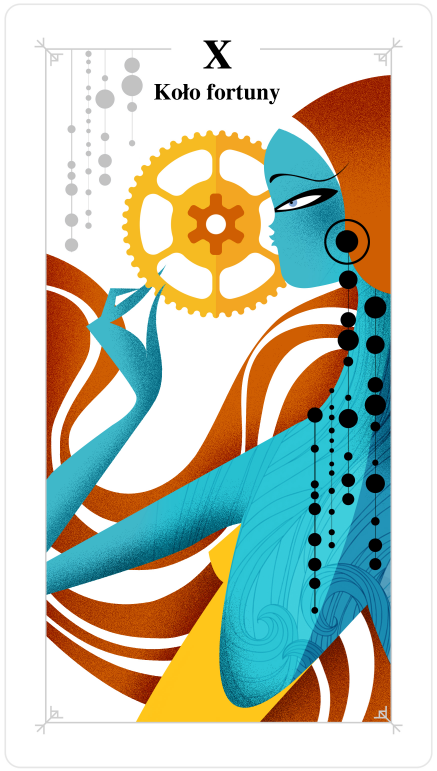 koło fortuny, kart, tarot